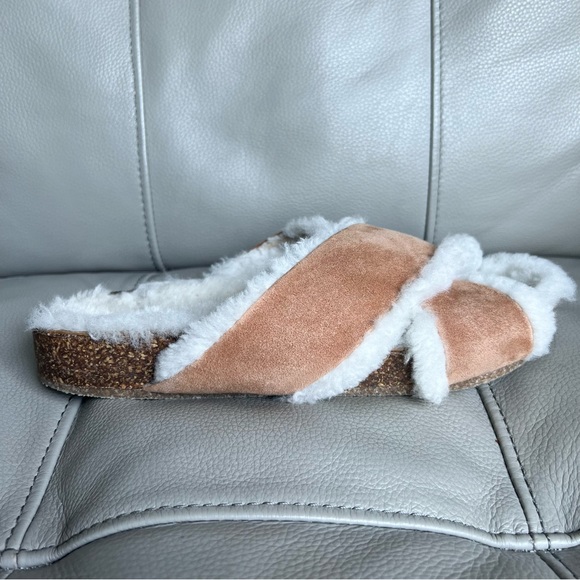 Amputee ONE Right Shoe Sz 41 / US 10 JENNI KAYNE Shearling-Lined  Sandal Suede - Picture 5 of 12